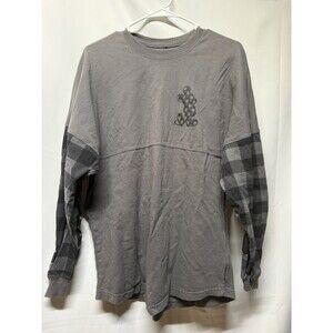 Walt Disney World Grey Buffalo Plaid Spirit Jersey - Unisex Medium - Retired